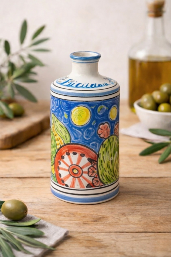 Ceramiczne oliery z Caltagirone, esencja sycylijskiego rzemiosła 500ml