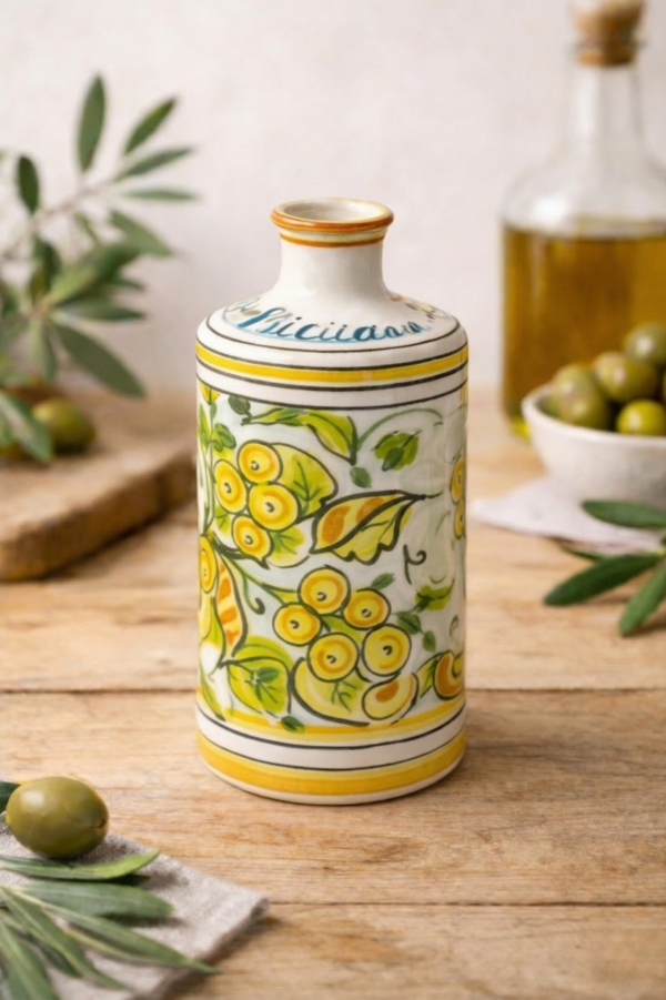 Ceramiczne oliery z Caltagirone, esencja sycylijskiego rzemiosła 500ml